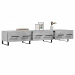 vidaXL Comodă TV, gri beton, 150x36x30 cm, lemn prelucrat vidaXL Comodă TV, gri beton, 150x36x30 cm, lemn prelucrat