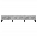 vidaXL Comodă TV, gri beton, 150x36x30 cm, lemn prelucrat vidaXL Comodă TV, gri beton, 150x36x30 cm, lemn prelucrat