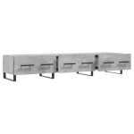 vidaXL Comodă TV, gri beton, 150x36x30 cm, lemn prelucrat vidaXL Comodă TV, gri beton, 150x36x30 cm, lemn prelucrat