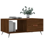 vidaXL Măsuță de cafea, stejar maro, 90x50x40 cm, lemn prelucrat vidaXL Măsuță de cafea, stejar maro, 90x50x40 cm, lemn prelucrat