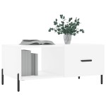 vidaXL Măsuță de cafea, alb, 90x50x40 cm, lemn prelucrat vidaXL Măsuță de cafea, alb, 90x50x40 cm, lemn prelucrat