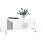 vidaXL Măsuță de cafea, alb, 90x50x40 cm, lemn prelucrat vidaXL Măsuță de cafea, alb, 90x50x40 cm, lemn prelucrat