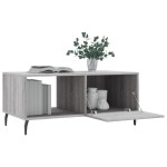 vidaXL Măsuță de cafea, gri sonoma, 90x50x40 cm, lemn prelucrat vidaXL Măsuță de cafea, gri sonoma, 90x50x40 cm, lemn prelucrat