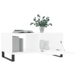 vidaXL Măsuță de cafea, alb, 90x50x40 cm, lemn prelucrat vidaXL Măsuță de cafea, alb, 90x50x40 cm, lemn prelucrat