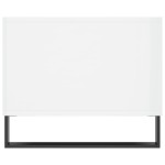 vidaXL Măsuță de cafea, alb extralucios, 90x50x40 cm, lemn compozit