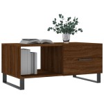 vidaXL Măsuță de cafea, stejar maro, 90x50x40 cm, lemn prelucrat vidaXL Măsuță de cafea, stejar maro, 90x50x40 cm, lemn prelucrat