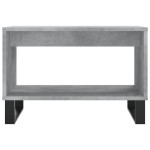 vidaXL Măsuță de cafea, gri beton, 60x50x40 cm, lemn prelucrat vidaXL Măsuță de cafea, gri beton, 60x50x40 cm, lemn prelucrat