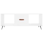 vidaXL Măsuță de cafea, alb extralucios, 102x50x40 cm, lemn prelucrat vidaXL Măsuță de cafea, alb extralucios, 102x50x40 cm, lemn prelucrat