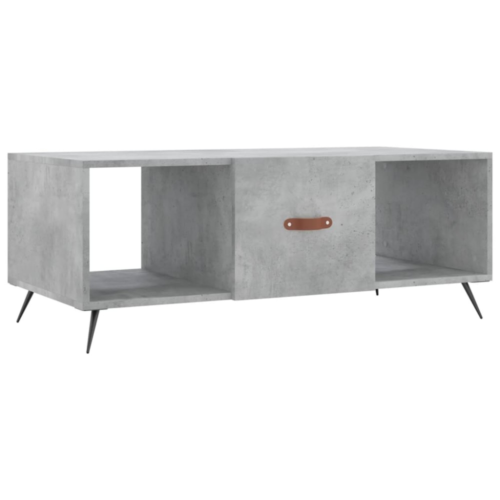vidaXL Măsuță de cafea, gri beton, 102x50x40 cm, lemn prelucrat