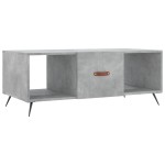 vidaXL Măsuță de cafea, gri beton, 102x50x40 cm, lemn prelucrat