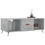 vidaXL Măsuță de cafea, gri beton, 102x50x40 cm, lemn prelucrat
