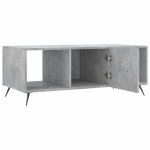 vidaXL Măsuță de cafea, gri beton, 102x50x40 cm, lemn prelucrat