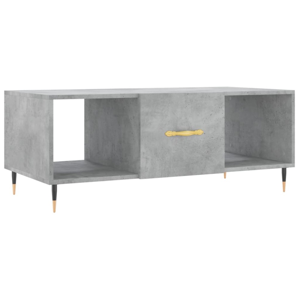 vidaXL Măsuță de cafea, gri beton, 102x50x40 cm, lemn prelucrat