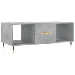 vidaXL Măsuță de cafea, gri beton, 102x50x40 cm, lemn prelucrat vidaXL Măsuță de cafea, gri beton, 102x50x40 cm, lemn prelucrat