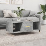 vidaXL Măsuță de cafea, gri beton, 102x50x40 cm, lemn prelucrat vidaXL Măsuță de cafea, gri beton, 102x50x40 cm, lemn prelucrat