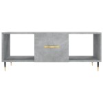 vidaXL Măsuță de cafea, gri beton, 102x50x40 cm, lemn prelucrat vidaXL Măsuță de cafea, gri beton, 102x50x40 cm, lemn prelucrat