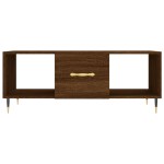 vidaXL Măsuță de cafea, stejar maro, 102x50x40 cm, lemn compozit vidaXL Măsuță de cafea, stejar maro, 102x50x40 cm, lemn compozit