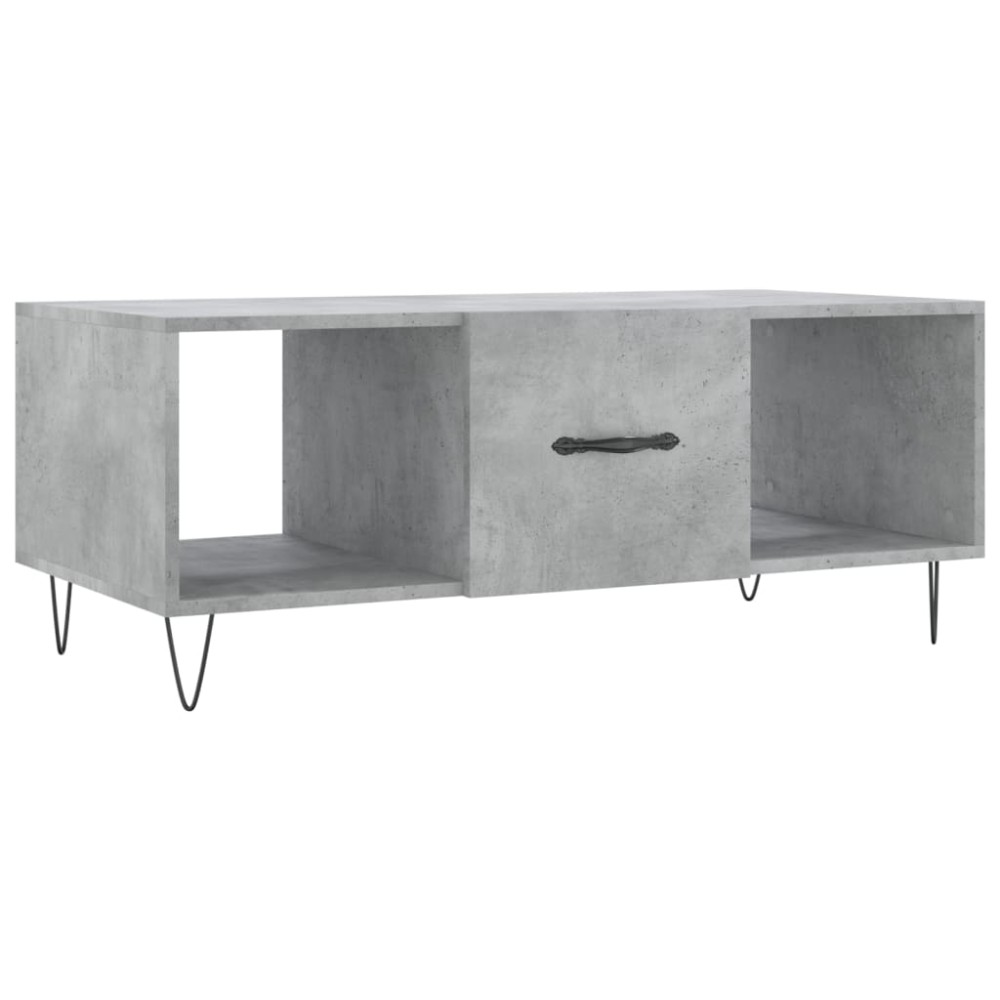 vidaXL Măsuță de cafea, gri beton, 102x50x40 cm, lemn prelucrat