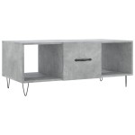 vidaXL Măsuță de cafea, gri beton, 102x50x40 cm, lemn prelucrat vidaXL Măsuță de cafea, gri beton, 102x50x40 cm, lemn prelucrat