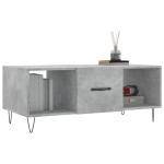 vidaXL Măsuță de cafea, gri beton, 102x50x40 cm, lemn prelucrat vidaXL Măsuță de cafea, gri beton, 102x50x40 cm, lemn prelucrat