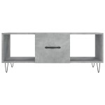 vidaXL Măsuță de cafea, gri beton, 102x50x40 cm, lemn prelucrat vidaXL Măsuță de cafea, gri beton, 102x50x40 cm, lemn prelucrat