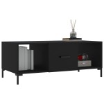vidaXL Măsuță de cafea, negru, 102x50x40 cm, lemn compozit vidaXL Măsuță de cafea, negru, 102x50x40 cm, lemn compozit
