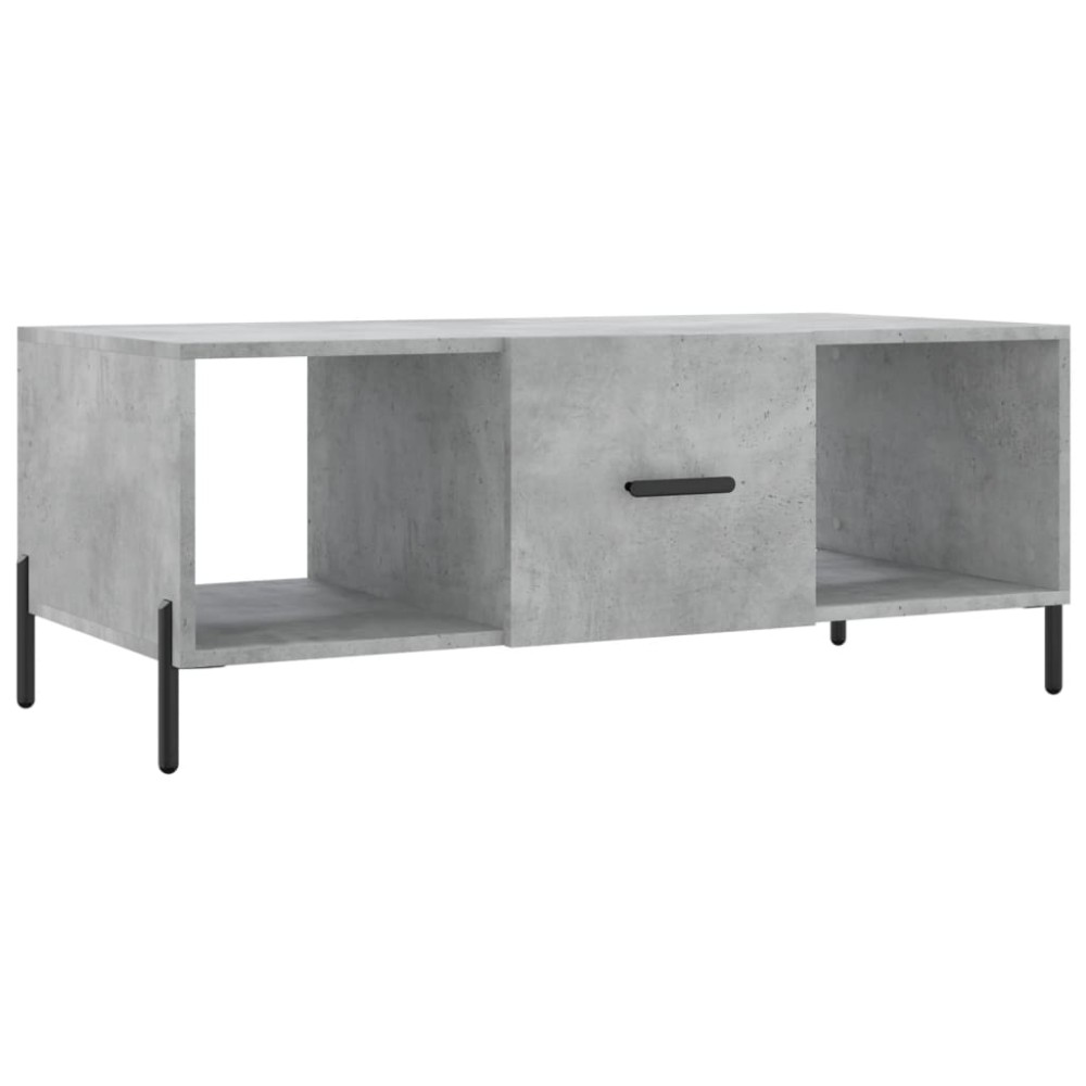 vidaXL Măsuță de cafea, gri beton, 102x50x40 cm, lemn prelucrat