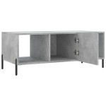 vidaXL Măsuță de cafea, gri beton, 102x50x40 cm, lemn prelucrat vidaXL Măsuță de cafea, gri beton, 102x50x40 cm, lemn prelucrat