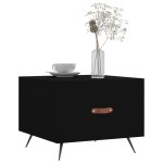 vidaXL Măsuță de cafea, negru, 50x50x40 cm, lemn compozit vidaXL Măsuță de cafea, negru, 50x50x40 cm, lemn compozit