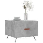 vidaXL Măsuță de cafea, gri beton, 50x50x40 cm, lemn compozit
