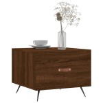 vidaXL Măsuță de cafea, stejar maro, 50x50x40 cm, lemn prelucrat vidaXL Măsuță de cafea, stejar maro, 50x50x40 cm, lemn prelucrat