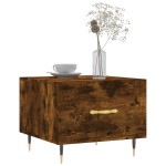 vidaXL Măsuță de cafea, stejar fumuriu, 50x50x40 cm, lemn prelucrat vidaXL Măsuță de cafea, stejar fumuriu, 50x50x40 cm, lemn prelucrat