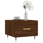 vidaXL Măsuță de cafea, stejar maro, 50x50x40 cm, lemn prelucrat vidaXL Măsuță de cafea, stejar maro, 50x50x40 cm, lemn prelucrat