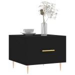 vidaXL Măsuță de cafea, negru, 50x50x40 cm, lemn compozit vidaXL Măsuță de cafea, negru, 50x50x40 cm, lemn compozit