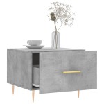 vidaXL Măsuțe de cafea, 2 buc., gri beton, 50x50x40 cm, lemn compozit