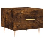 vidaXL Măsuțe de cafea 2 buc. stejar fumuriu 50x50x40 cm lemn compozit