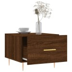 vidaXL Măsuță de cafea, stejar maro, 50x50x40 cm, lemn prelucrat vidaXL Măsuță de cafea, stejar maro, 50x50x40 cm, lemn prelucrat