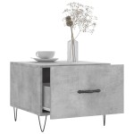 vidaXL Măsuță de cafea, gri beton, 50x50x40 cm, lemn compozit vidaXL Măsuță de cafea, gri beton, 50x50x40 cm, lemn compozit