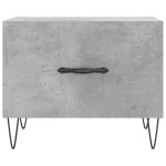 vidaXL Măsuță de cafea, gri beton, 50x50x40 cm, lemn compozit vidaXL Măsuță de cafea, gri beton, 50x50x40 cm, lemn compozit