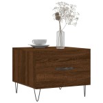 vidaXL Măsuță de cafea, stejar maro, 50x50x40 cm, lemn prelucrat vidaXL Măsuță de cafea, stejar maro, 50x50x40 cm, lemn prelucrat