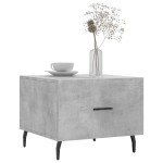 vidaXL Măsuță de cafea, gri beton, 50x50x40 cm, lemn compozit vidaXL Măsuță de cafea, gri beton, 50x50x40 cm, lemn compozit