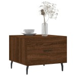 vidaXL Măsuță de cafea, stejar maro, 50x50x40 cm, lemn prelucrat vidaXL Măsuță de cafea, stejar maro, 50x50x40 cm, lemn prelucrat