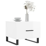 vidaXL Măsuță de cafea, 2 buc., alb extralucios, 50x50x40 cm vidaXL Măsuță de cafea, 2 buc., alb extralucios, 50x50x40 cm