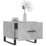 vidaXL Măsuță de cafea, gri beton, 50x50x40 cm, lemn compozit vidaXL Măsuță de cafea, gri beton, 50x50x40 cm, lemn compozit