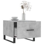 vidaXL Măsuțe de cafea, 2 buc., gri beton, 50x50x40 cm, lemn compozit vidaXL Măsuțe de cafea, 2 buc., gri beton, 50x50x40 cm, lemn compozit