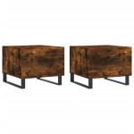 vidaXL Măsuțe de cafea 2 buc. stejar fumuriu 50x50x40 cm lemn compozit