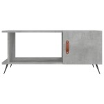 vidaXL Măsuță de cafea, gri beton, 90x50x40 cm, lemn prelucrat