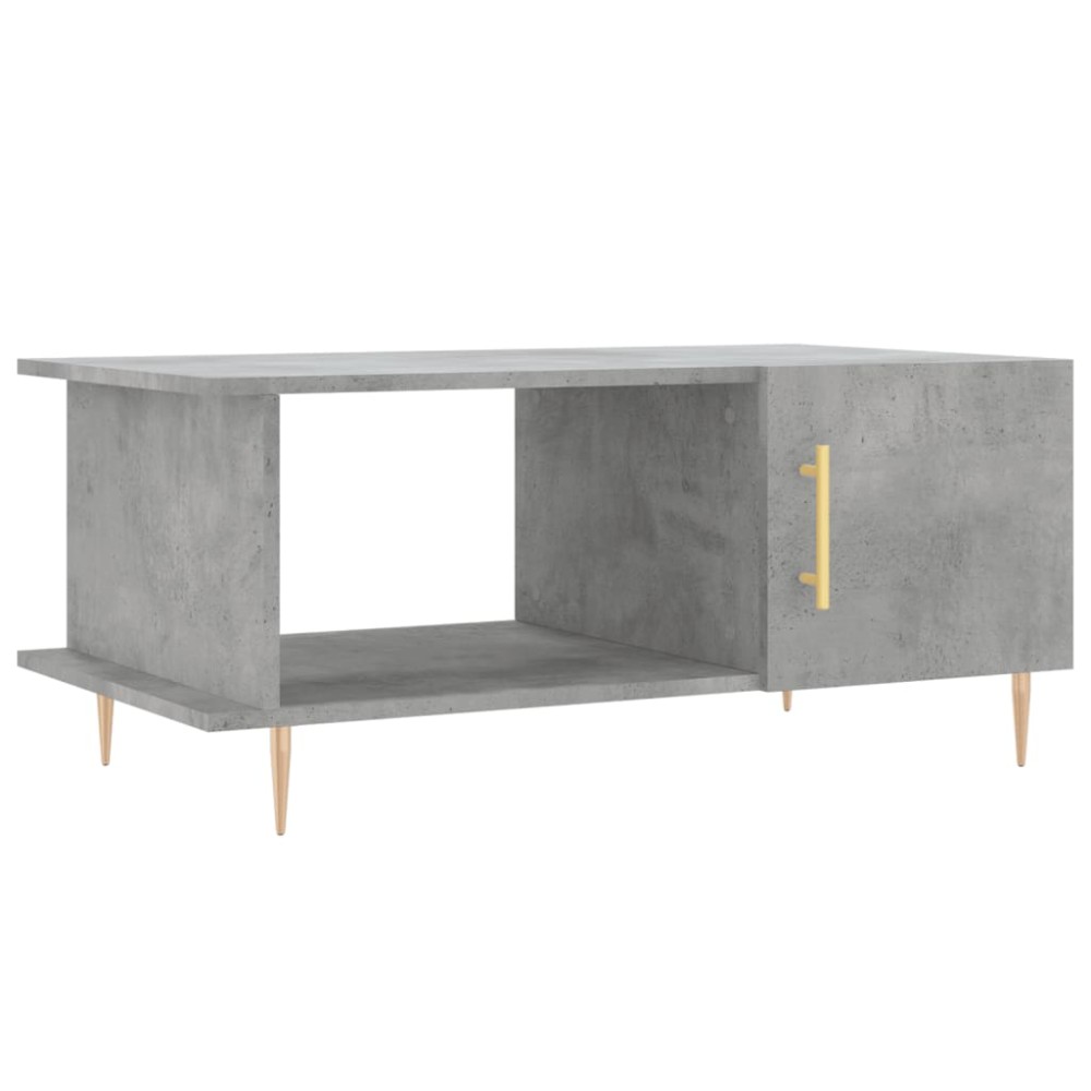 vidaXL Măsuță de cafea, gri beton, 90x50x40 cm, lemn prelucrat