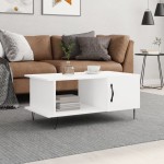 vidaXL Măsuță de cafea, alb, 90x50x40 cm, lemn prelucrat vidaXL Măsuță de cafea, alb, 90x50x40 cm, lemn prelucrat