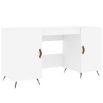 vidaXL Birou, alb, 140x50x75 cm, lemn compozit